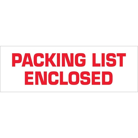Powerhouse 3 in. x 110 Yard Packing List Enclosed Tape Logic Pre-Printed Carton Sealing Tape PO3353013